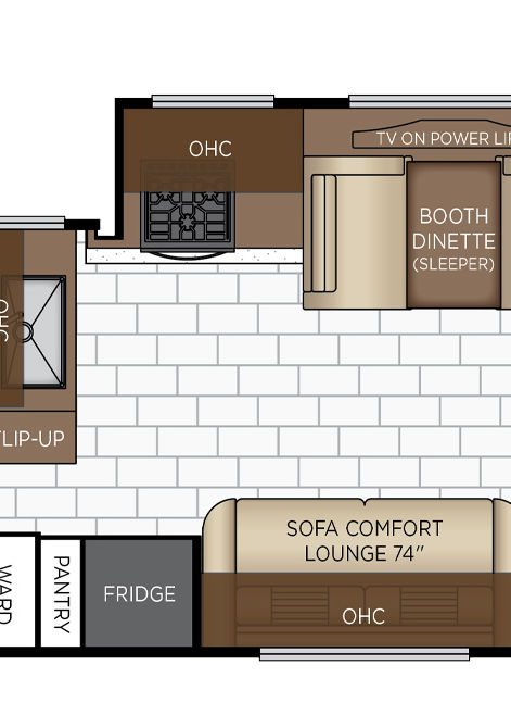 2025 bay star sport floor plan 2813 gallery & dinette
