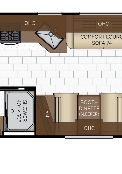 2025 bay star sport floor plan 3014 gallery & dinette
