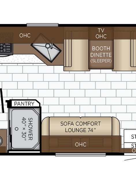 2025 bay star sport floor plan 3016 gallery & dinette