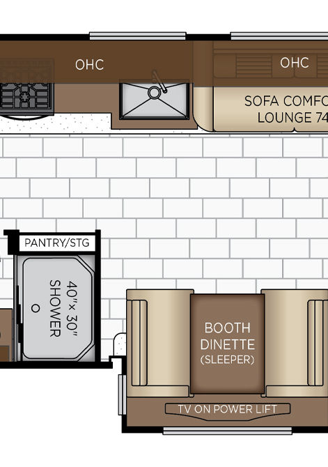 2025 bay star sport floor plan 3225 gallery & dinette