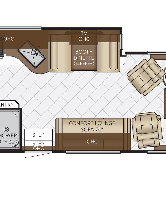 2025 canyon star floor plan 3947 cabin