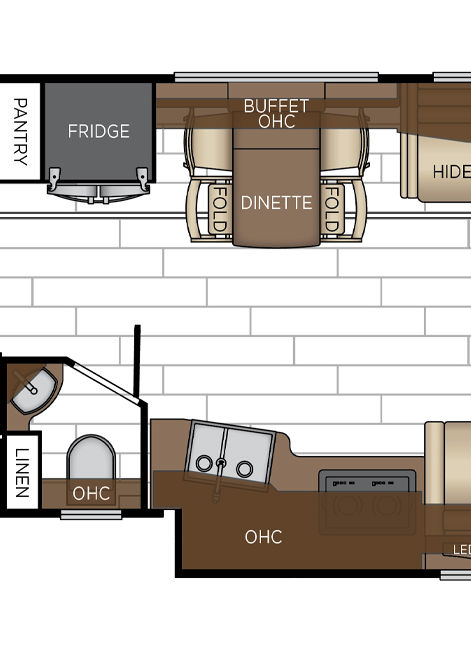 2025 dutch star floor plan 3836 galley & dinette