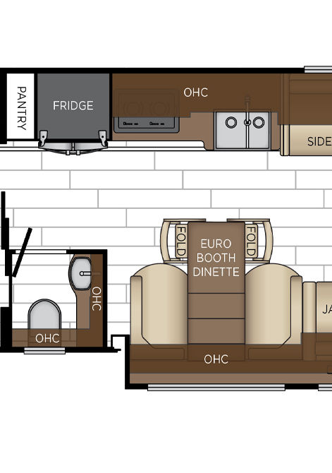 2025 dutch star floor plan 4071 galley & dinette
