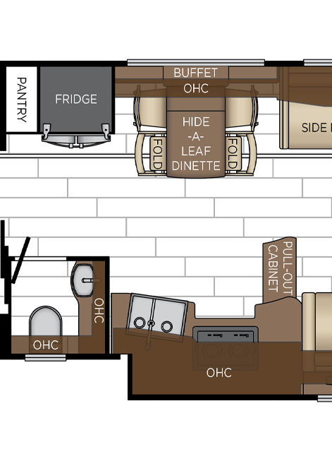 2025 dutch star floor plan 4081 galley & dinette