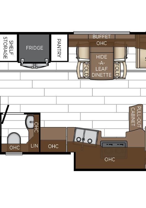 2025 dutch star floor plan 4325 galley & dinette