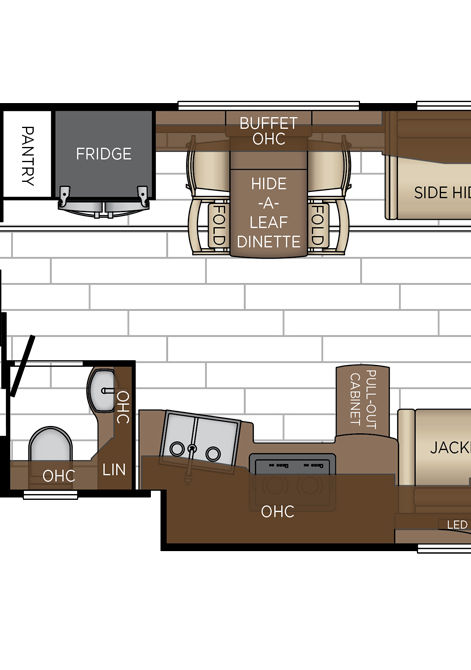 2025 dutch star floor plan 4369 galley & dinette