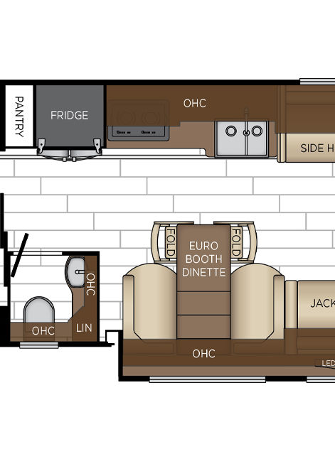 2025 dutch star floor plan 4370 galley & dinette