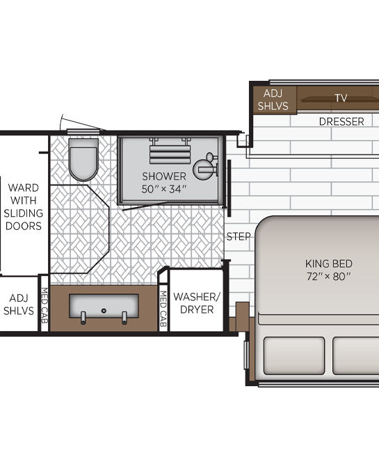 2025 king aire floor plan 4521 bathroom