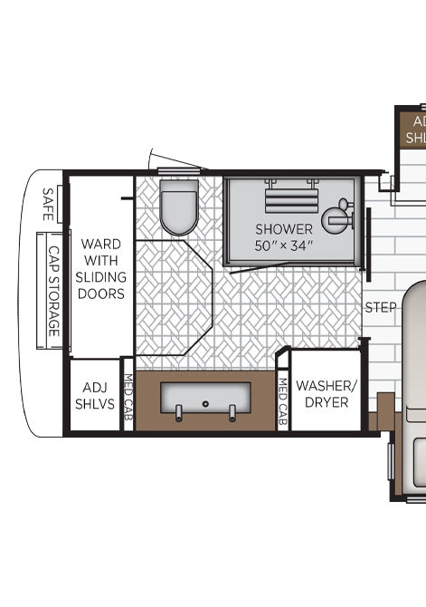 2025 king aire floor plan 4521 storage
