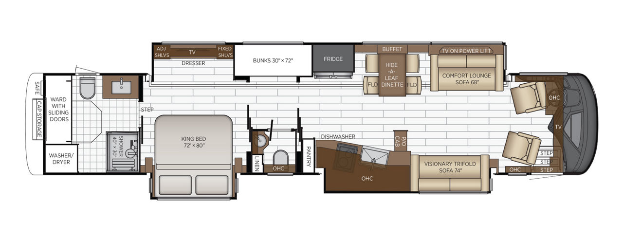 2025 king aire floorplan 4558