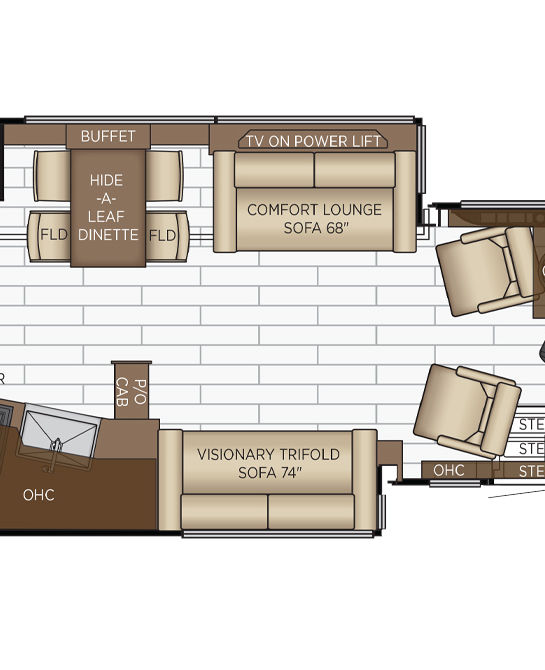 2025 king aire floor plan 4558 cabin