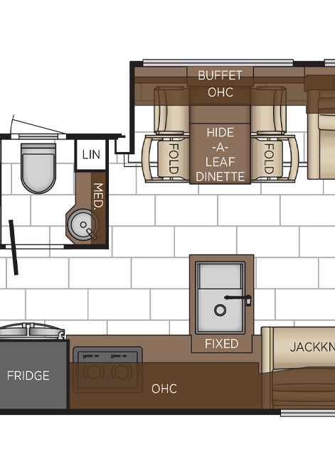 2025 mountain aire floor plan 3823 dinette
