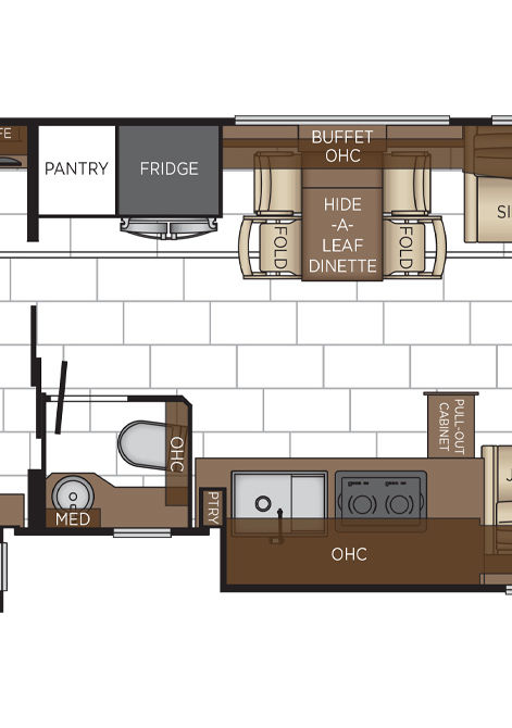 2025 mountain aire floor plan 4551 dinette