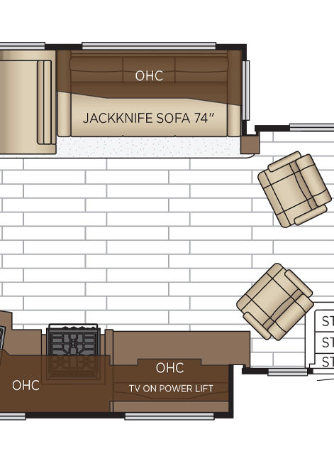 2025 northern star floor plan 3709 cabin