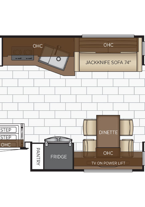 2025 supreme aire floor plan 4509 gally & dinette
