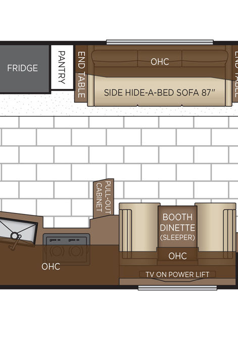 2025 ventana floor plan 4068 galley & dinette