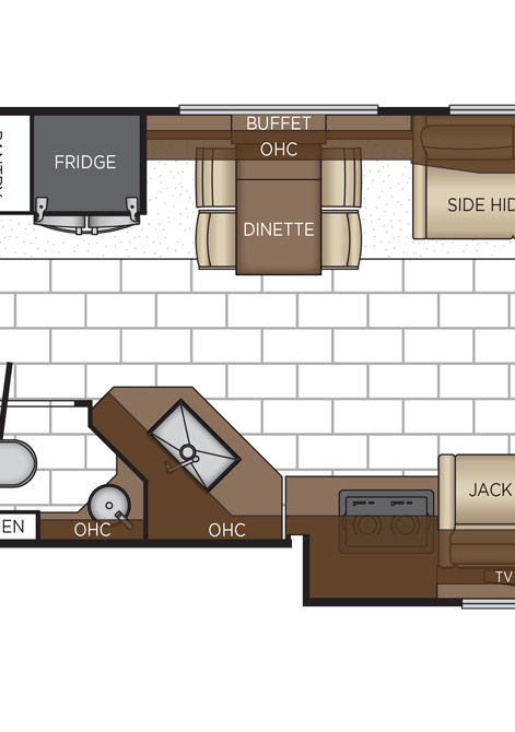 2025 ventana floor plan 4328 galley & dinette