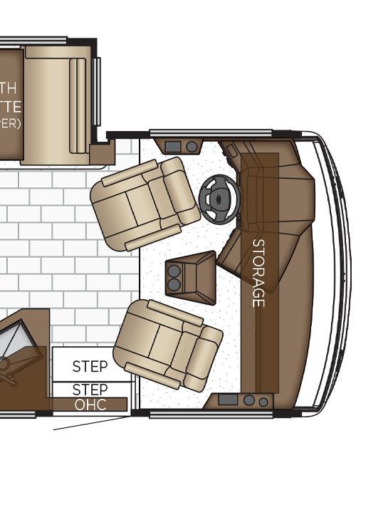 2026 Bay Star 3609 Cockpit Floor Plan