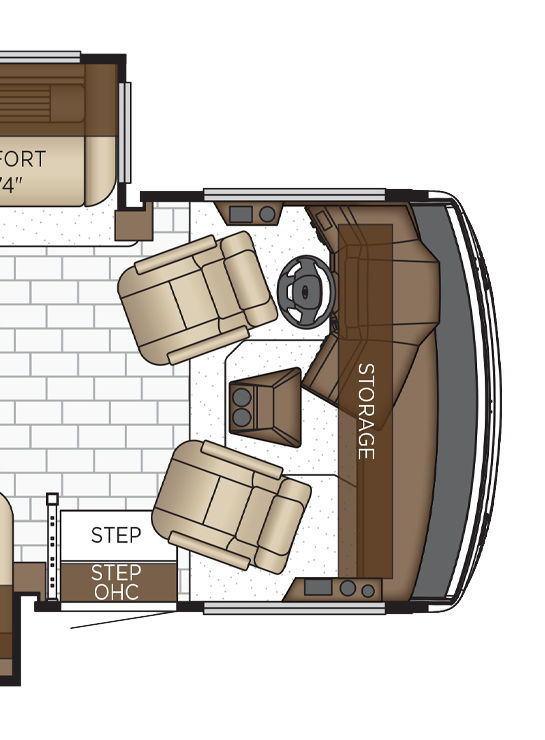 2026 Bay Star 3826 Cockpit Floor Plan