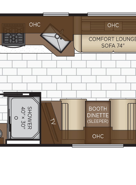 2026 Bay Star Sport 3014 Bathroom Floor Plan