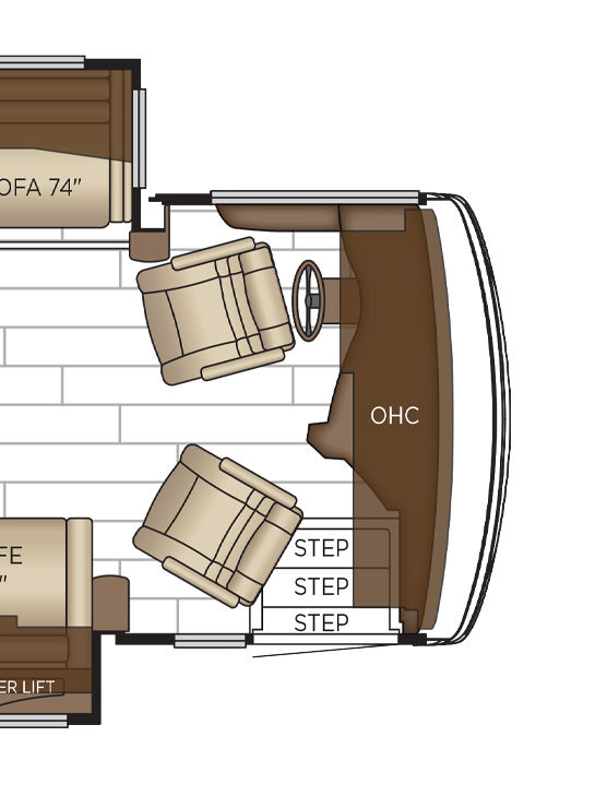 2026 Dutch Star 3836 Cockpit Floor Plan