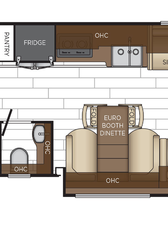 2026 Dutch Star 4071 Dinette Floor Plan