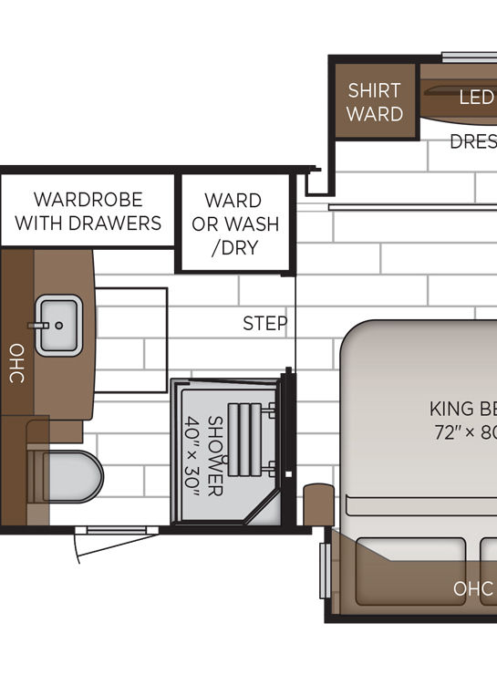 2026 Dutch Star 4081 Bathroom Floor Plan