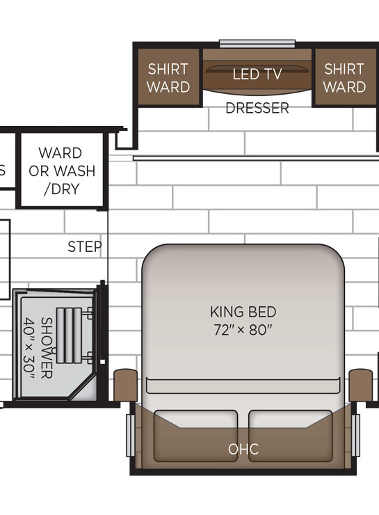 2026 Dutch Star 4081 Bedroom Floor Plan