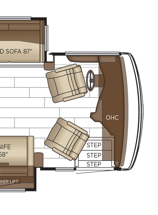 2026 Dutch Star 4081 Cockpit Floor Plan