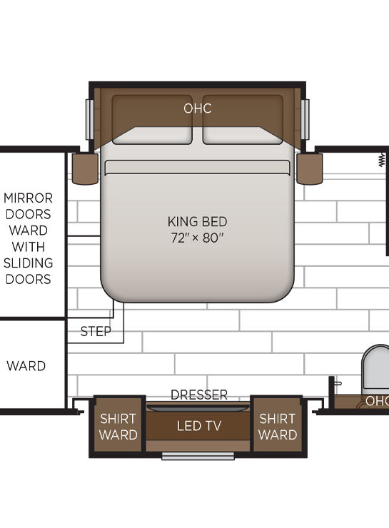 2026 Dutch Star 4311 Bedroom Floor Plan