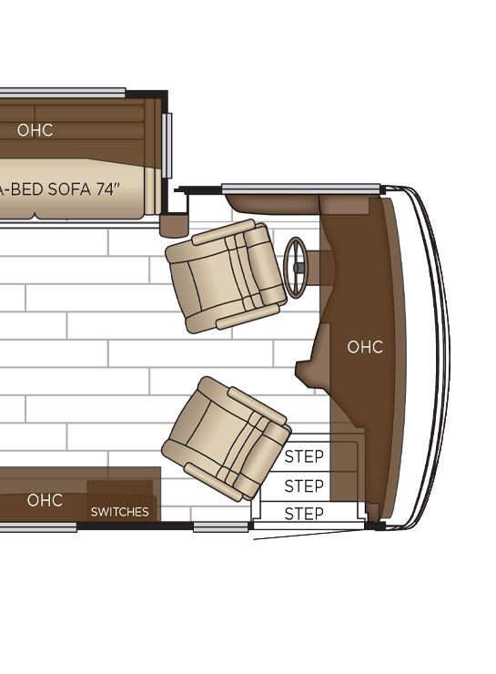 2026 Dutch Star 4311 Cockpit Floor Plan