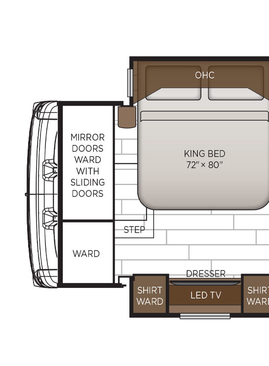 2026 Dutch Star 4311 Storage Floor Plan