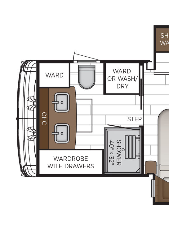 2026 Dutch Star 4325 Storage Floor Plan