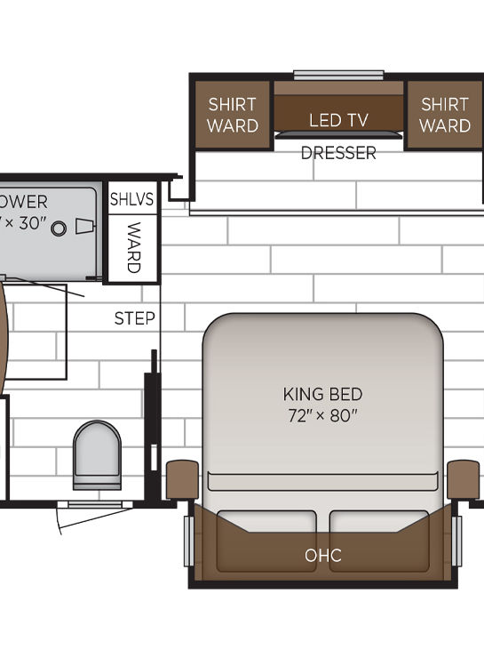 2026 Dutch Star 4340 Bedroom Floor Plan