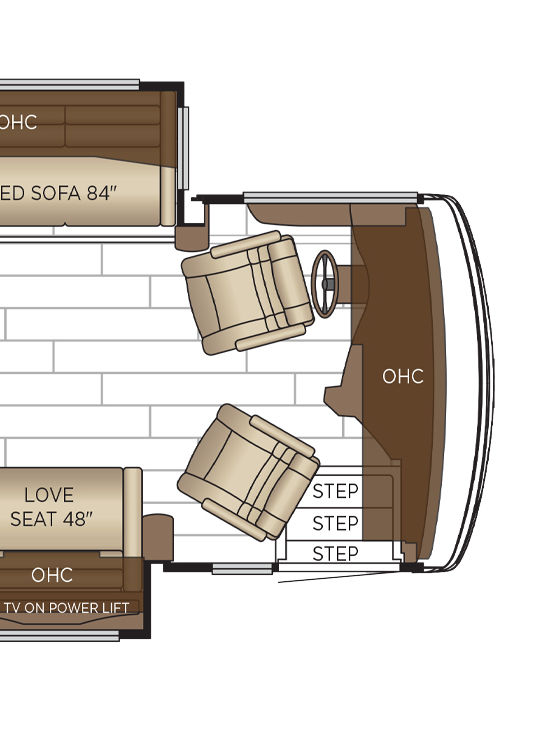 2026 Dutch Star 4340 Cockpit Floor Plan
