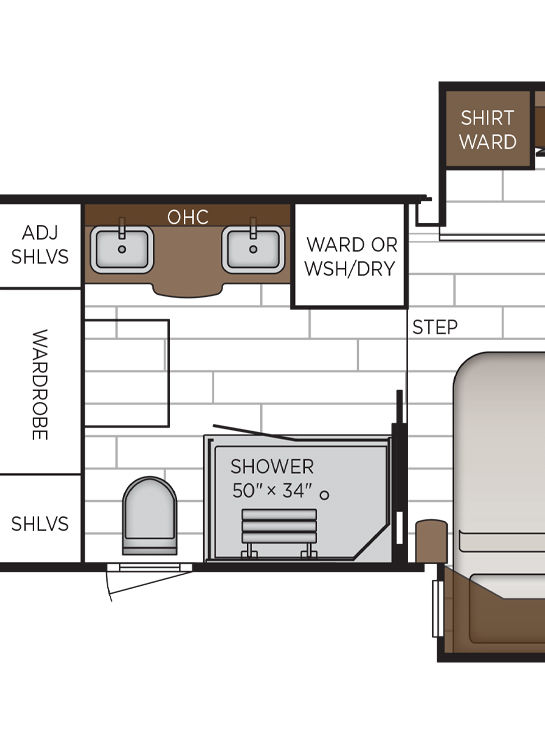 2026 Dutch Star 4369 Bathroom Floor Plan