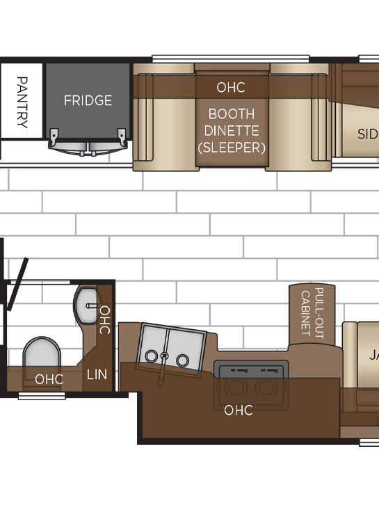 2026 Dutch Star 4369 Dinette Floor Plan