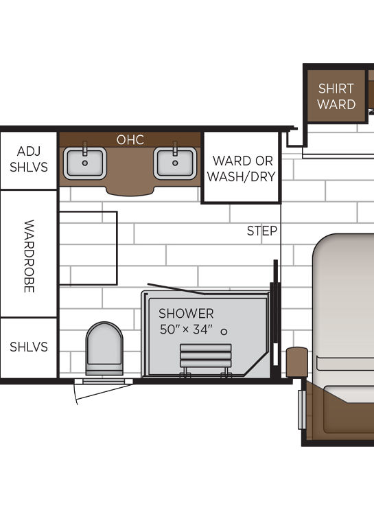 2026 Dutch Star 4730 Bathroom Floor Plan