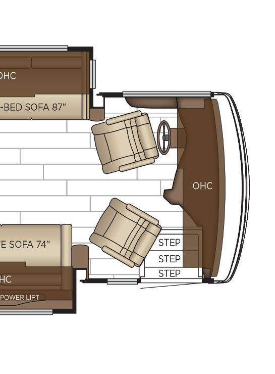 2026 Dutch Star 4730 Cockpit Floor Plan