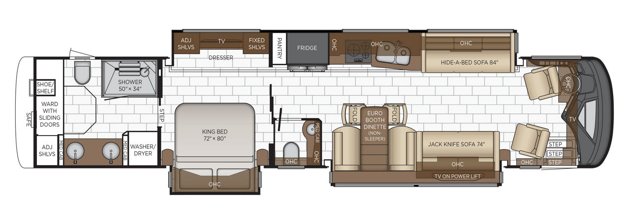 2026 Newmar Essex 4521 floor plan