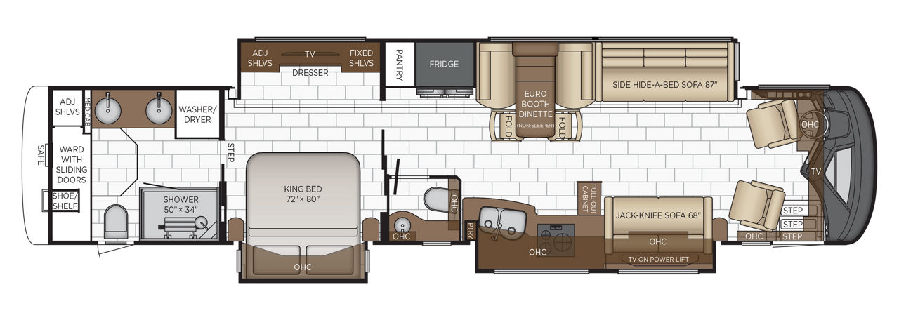 2026 Newmar Essex 4551 floor plan
