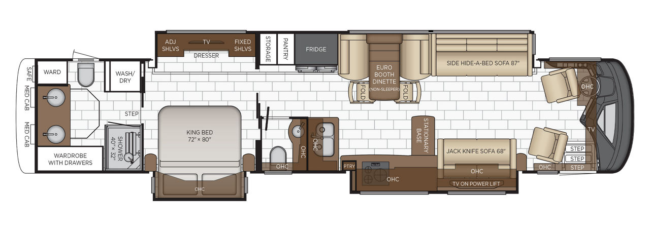 2026 Newmar Essex 4569 floor plan