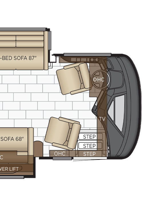 2026 Essex 4569 Cockpit Floor Plan