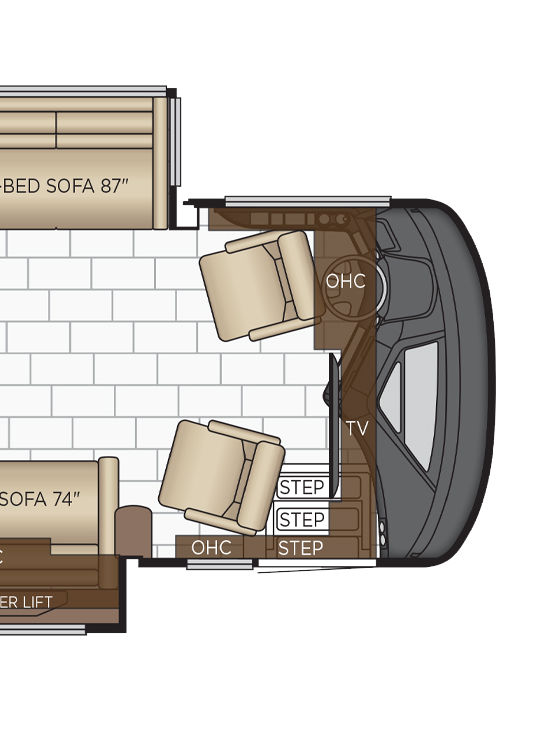 2026 Essex 4595 Cockpit Floor Plan
