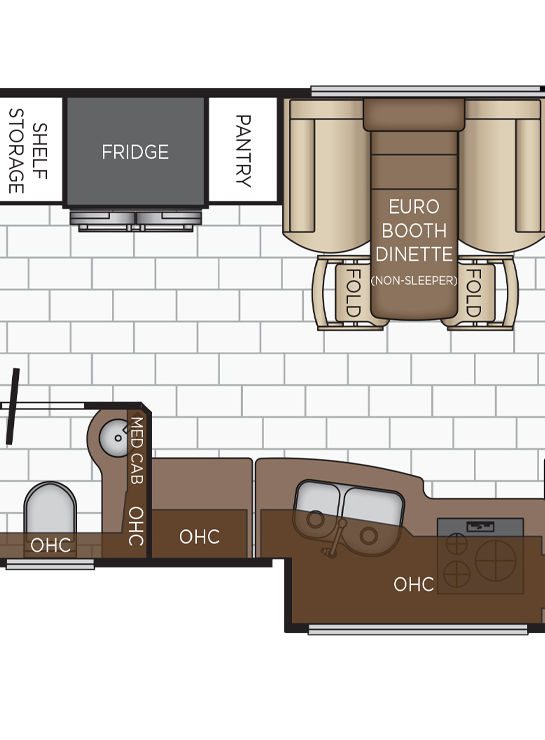 2026 Essex 4595 Dinette Floor Plan
