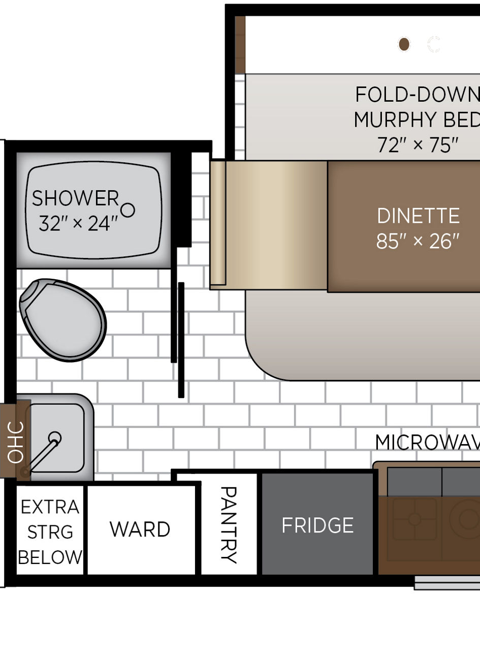 2026 Freedom Aire 2515 Bedroom Floor Plan