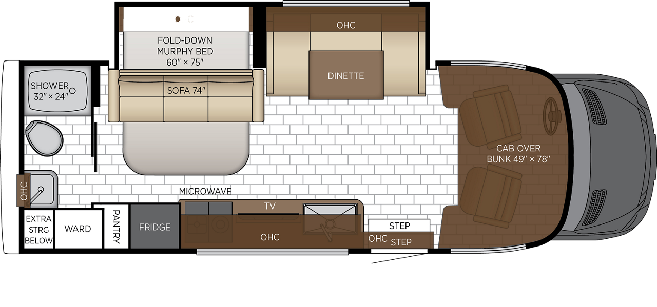 2027 Freedom Aire 2515 Floor Plan Standard