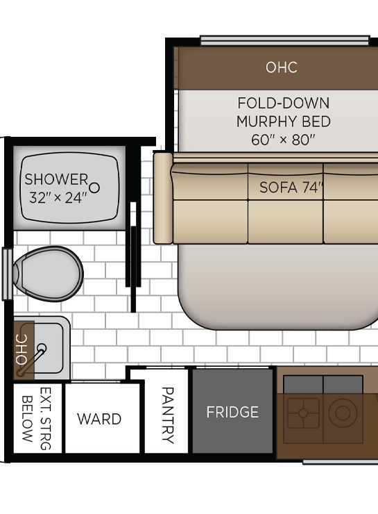 2026 Freedom Aire 2515 Bathroom Floor Plan