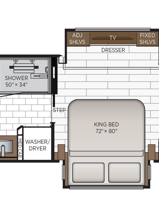 2026 King Aire 4521 Bedroom Floor Plan