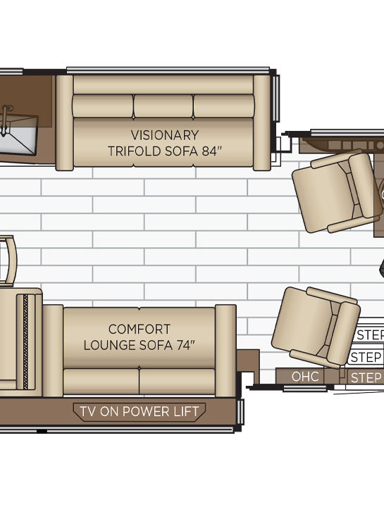 2026 King Aire 4521 Cabin Floor Plan